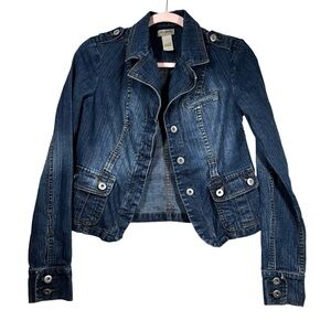 DECODED Dark Wash Denim Jacket Small